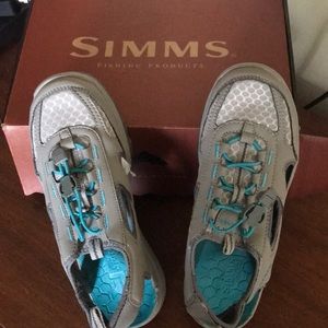 Simms blue FISHING athletic summer shoes